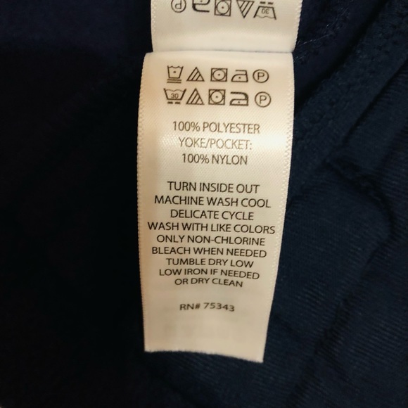 Telluride Clothing Co Sweatshirt Women  Fleece Snap Mock Neck Pullover Sz M Navy - Picture 7 of 9